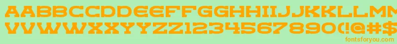 Goregeous Font – Orange Fonts on Green Background