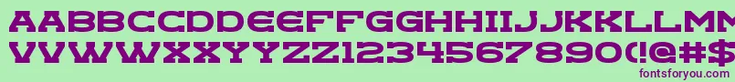 Goregeous Font – Purple Fonts on Green Background