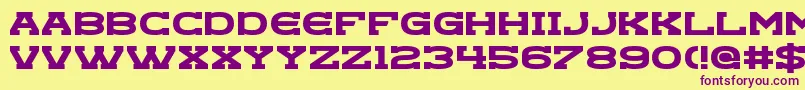 Goregeous Font – Purple Fonts on Yellow Background