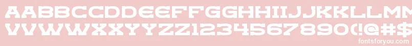 Goregeous Font – White Fonts on Pink Background