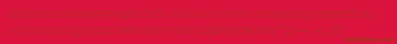 Ultramarinesoutital-fontti – ruskeat fontit punaisella taustalla