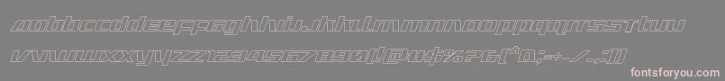 Ultramarinesoutital Font – Pink Fonts on Gray Background