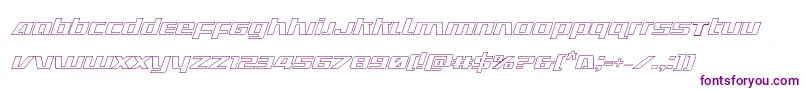 Ultramarinesoutital Font – Purple Fonts on White Background