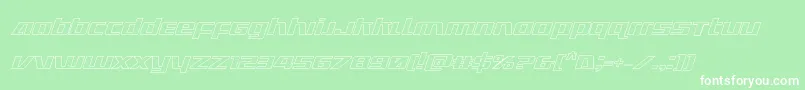 Ultramarinesoutital Font – White Fonts on Green Background