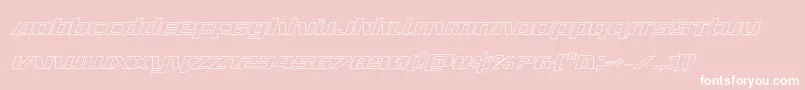 Ultramarinesoutital Font – White Fonts on Pink Background