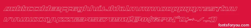 Ultramarinesoutital Font – White Fonts on Red Background