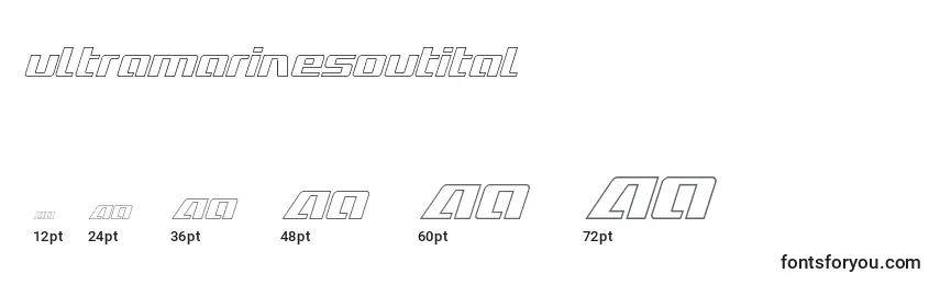 Ultramarinesoutital Font Sizes