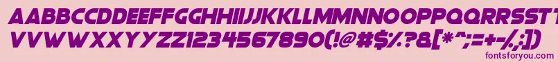Gorgeous Grafix Italic Font – Purple Fonts on Pink Background