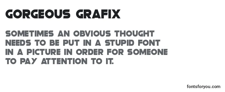 Review of the Gorgeous Grafix Font