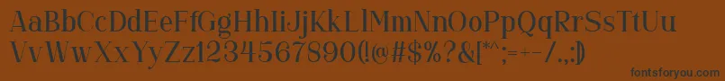 Gorgone DEMO-Schriftart – Schwarze Schriften auf braunem Hintergrund