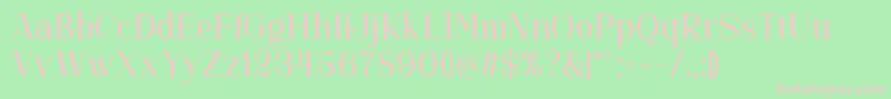 Gorgone DEMO Font – Pink Fonts on Green Background