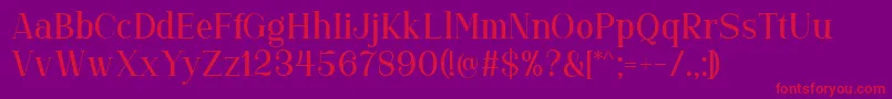 Gorgone DEMO Font – Red Fonts on Purple Background