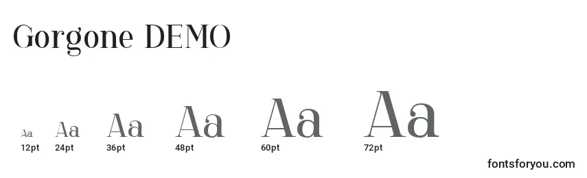 Gorgone DEMO Font Sizes