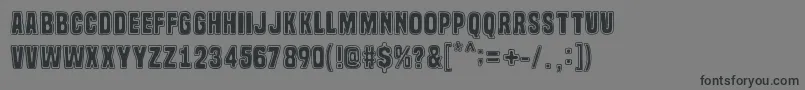 Gorilla BCN Font – Black Fonts on Gray Background