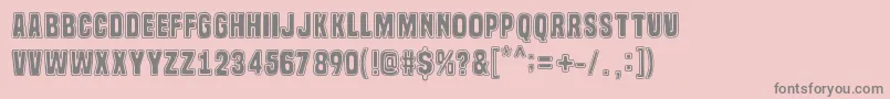 Gorilla BCN Font – Gray Fonts on Pink Background