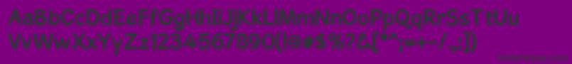 Fonte GosmickSansBold – fontes pretas em um fundo violeta