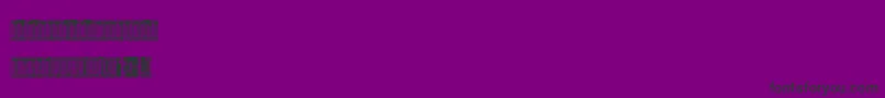 フォントHauptbahnhofReverse – 紫の背景に黒い文字