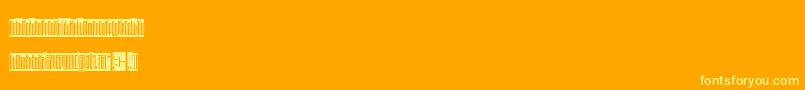 HauptbahnhofReverse Font – Yellow Fonts on Orange Background