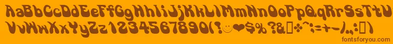 GOSOUL   Font – Brown Fonts on Orange Background