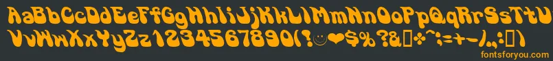 GOSOUL   Font – Orange Fonts on Black Background