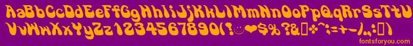GOSOUL   Font – Orange Fonts on Purple Background