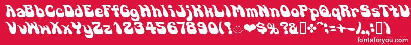 GOSOUL   Font – White Fonts on Red Background