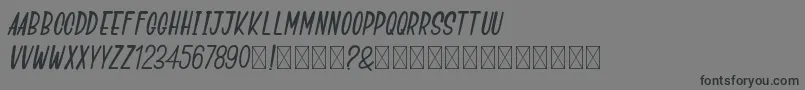 GoSpeeds-fontti – mustat fontit harmaalla taustalla