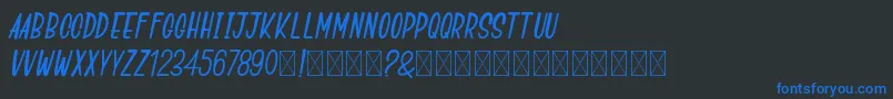 GoSpeeds Font – Blue Fonts on Black Background