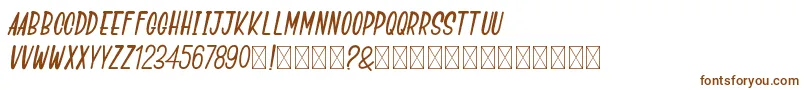 Шрифт GoSpeeds – коричневые шрифты на белом фоне