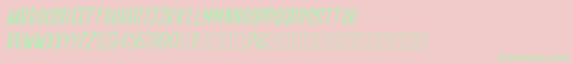 GoSpeeds Font – Green Fonts on Pink Background