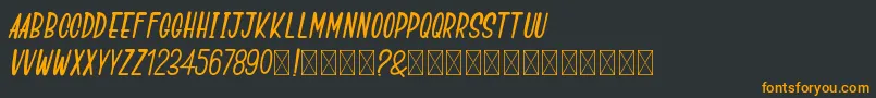 GoSpeeds Font – Orange Fonts on Black Background