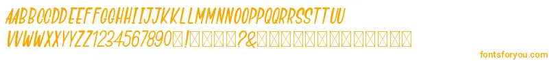 GoSpeeds Font – Orange Fonts on White Background