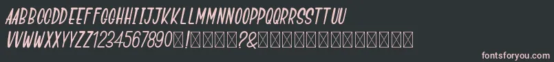 GoSpeeds Font – Pink Fonts on Black Background