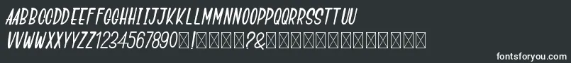 GoSpeeds Font – White Fonts on Black Background