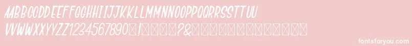 GoSpeeds Font – White Fonts on Pink Background