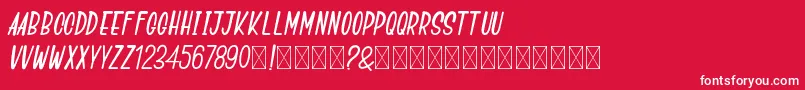 GoSpeeds Font – White Fonts on Red Background