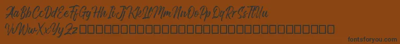 Gosthel Font – Black Fonts on Brown Background