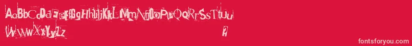 Got Heroin Font – Pink Fonts on Red Background