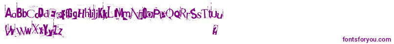Got Heroin-Schriftart – Violette Schriften