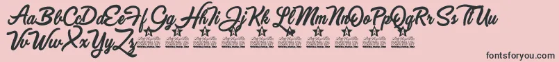 Got to be Real Personal Use Font – Black Fonts on Pink Background