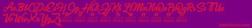 Got to be Real Personal Use Font – Red Fonts on Purple Background