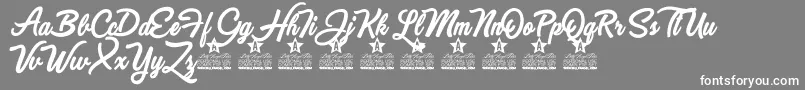 Got to be Real Personal Use Font – White Fonts on Gray Background