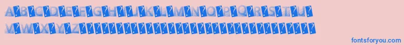 GotFaded Font – Blue Fonts on Pink Background