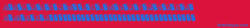 GotFaded Font – Blue Fonts on Red Background