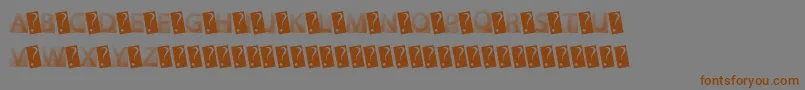 GotFaded Font – Brown Fonts on Gray Background