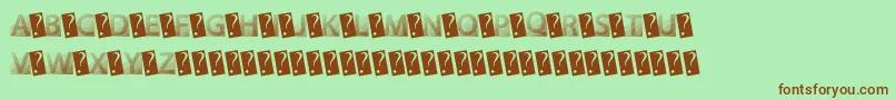 GotFaded Font – Brown Fonts on Green Background