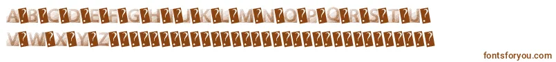 GotFaded Font – Brown Fonts on White Background