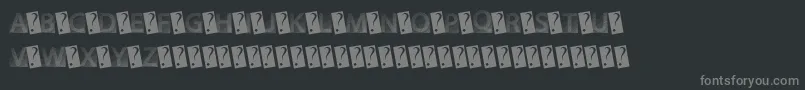 GotFaded Font – Gray Fonts on Black Background