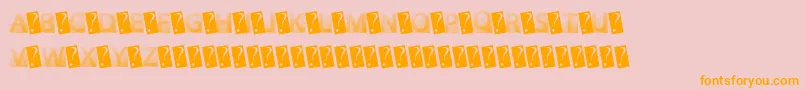 GotFaded-Schriftart – Orangefarbene Schriften auf rosa Hintergrund