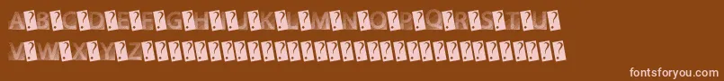 GotFaded Font – Pink Fonts on Brown Background